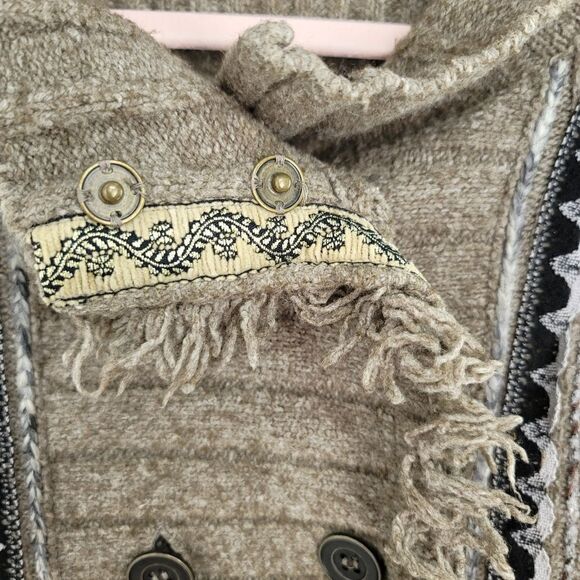 Free people cuddle bear admirals sweater cardigan - Picture 8 of 10